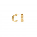 Charming Gold Hoops