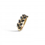 Ring N.74 18K Gold Sapphire and Diamonds 0,25ct