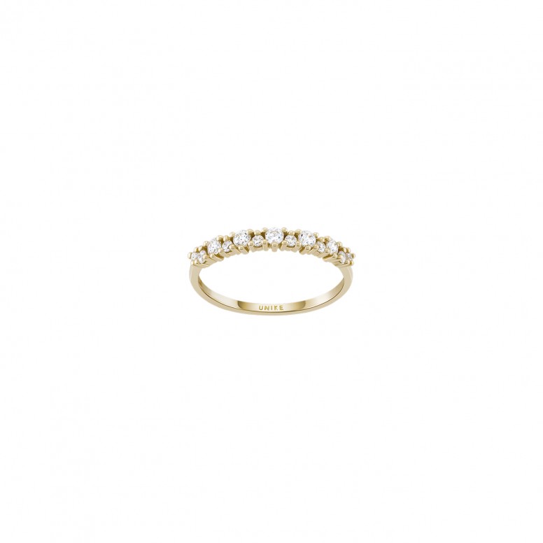 Anel 1/2 Memory II Ouro 14K