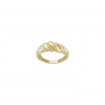 14K Gold Thick Twisted Ring