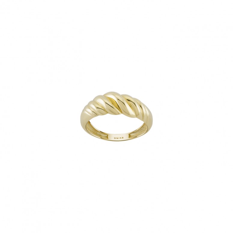 Anel Twisted Thick Ouro 14K