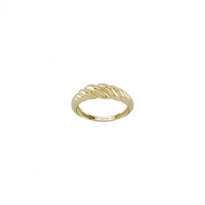 14K Gold Twisted Ring