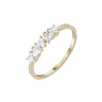 Anillo Heart Stones Oro 14K