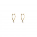 Aros Solitaire Oro 14K