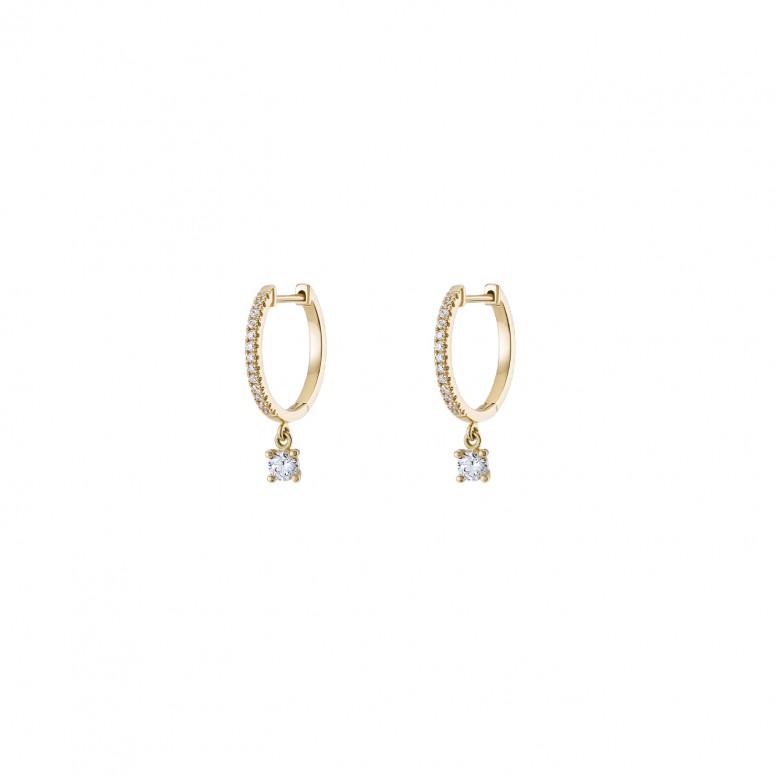 Aros Solitaire Oro 14K