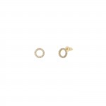 Brincos Circle Ouro 14K