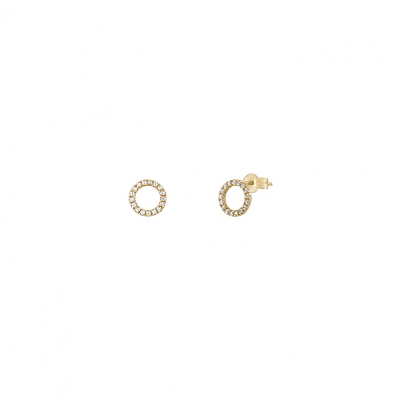 Pendientes Circle Oro 14K