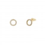 Brincos Circle Ouro 14K