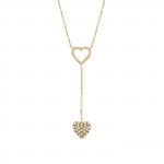 Collar Two Hearts Oro 14K