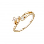 Classy Multiple Solitaire Gold Ring