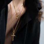 Infinity Twisted Gold Necklace