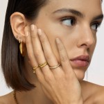 Contrast Gold Ring