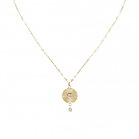 Contrast Gold Necklace