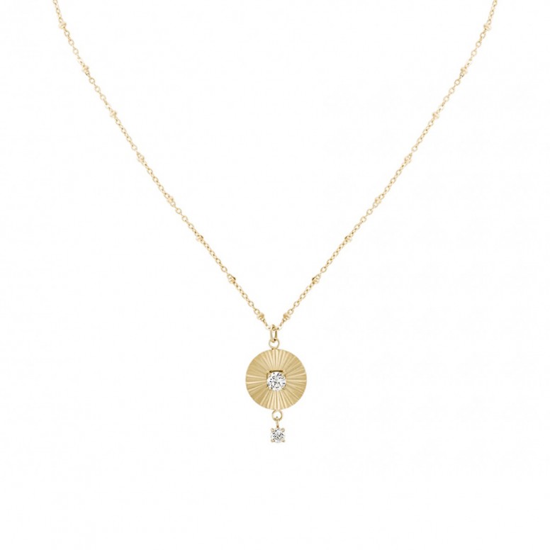 Contrast Gold Necklace