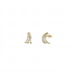 14K Gold Triple Hoops