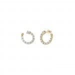 Pendientes Half Circle Oro 14K