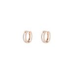 Love In Rose Shiny Hoops