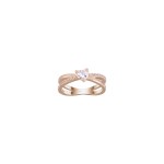 Love In Rose Heart Solitaire Ring