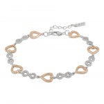 Pulseira Love In Rose Hearts