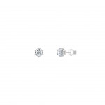 Pendientes Classy & Chic Silver Solitaire