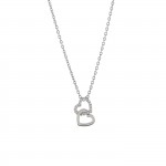 Classy & Chic Double Hearts Necklace