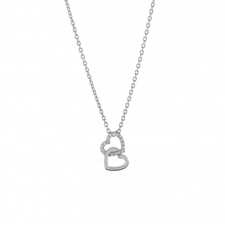 Classy & Chic Double Hearts Necklace