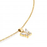 Collar Butterfly Crystal Gold