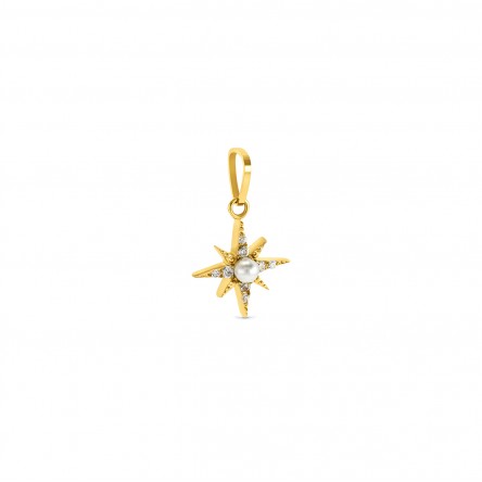 Energy Stellar Pearl Gold Charm