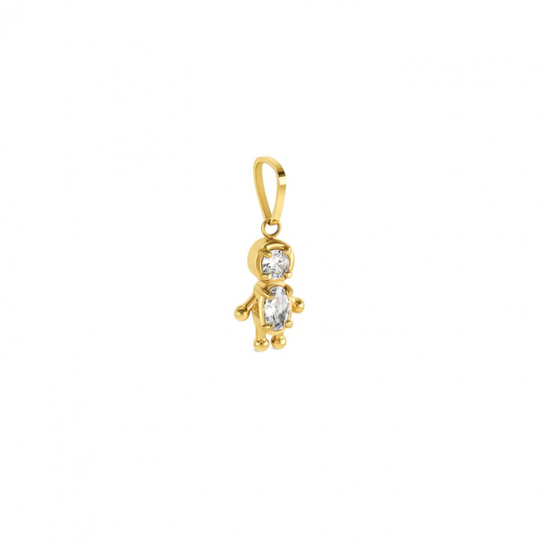 Charm Energy Boy Crystal Gold