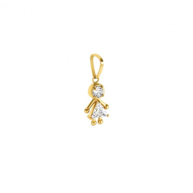 Charm Energy Girl Crystal Gold