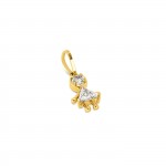 Charm Energy Girl Crystal Gold