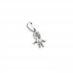 Charm Energy Boy Crystal Silver