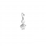 Energy Girl Crystal Silver Charm