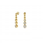 Pendientes Infinity Crystal Gold