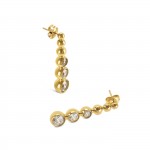 Pendientes Infinity Crystal Gold