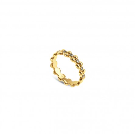 Anillo Infinity Crystal Gold