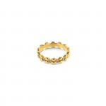 Infinity Crystal Gold Ring