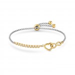 Pulseira Milleluci Corao Infinito Dourado