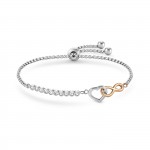 Milleluci Infinite Heart Rose Gold Bracelet