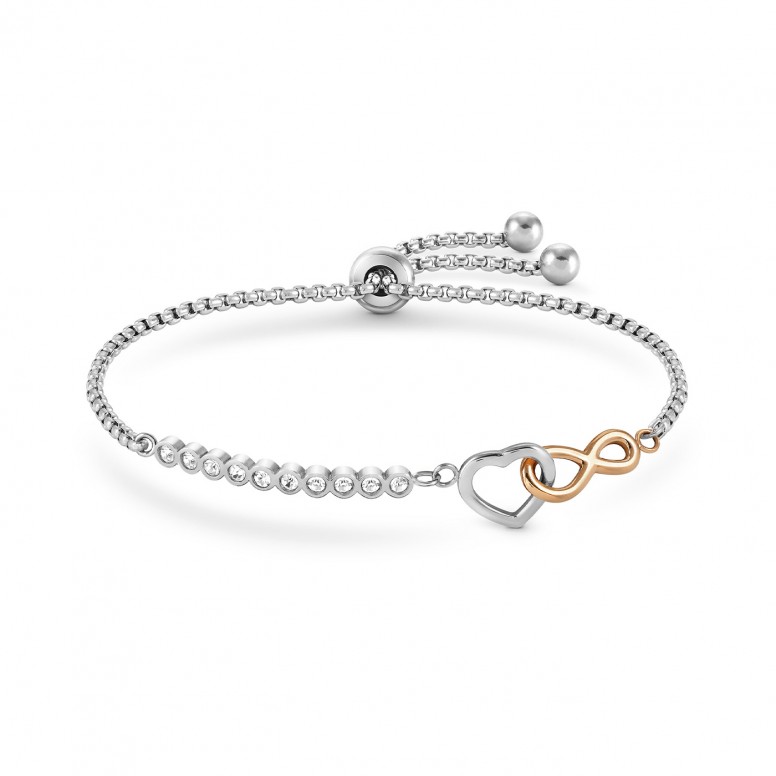 Pulseira Milleluci Corao Infinito Rose Gold