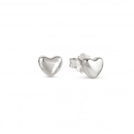 Armonica Silver Heart Earrings