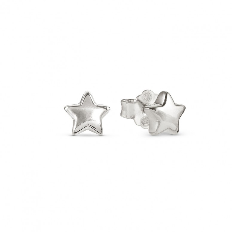 Pendientes Armonica Estrella Plateada