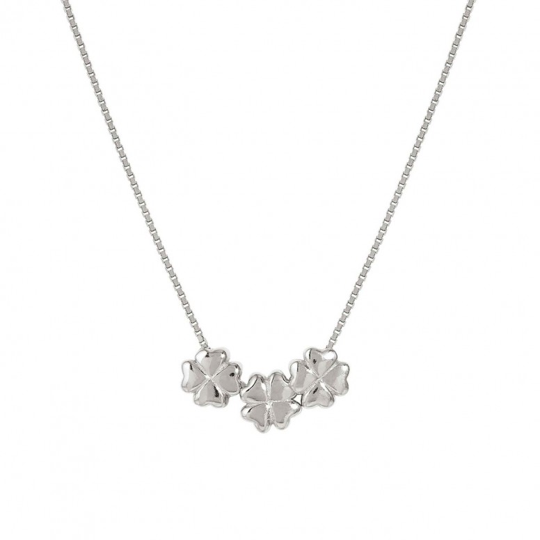 Armonica Silver Clovers Necklace