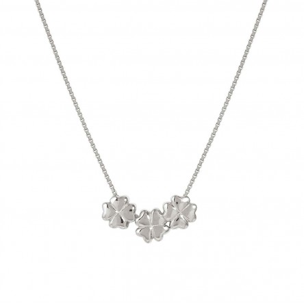 Armonica Silver Clovers Necklace