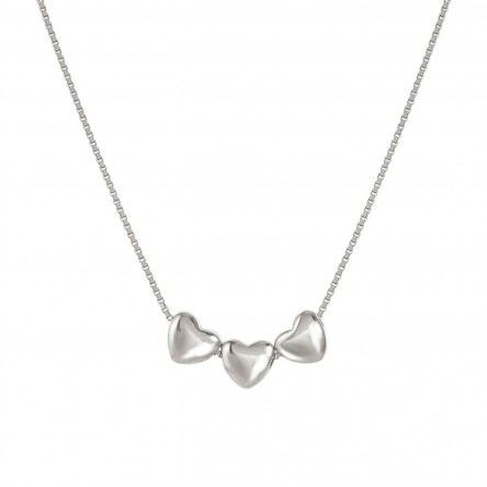 Armonica Silver Hearts Necklace