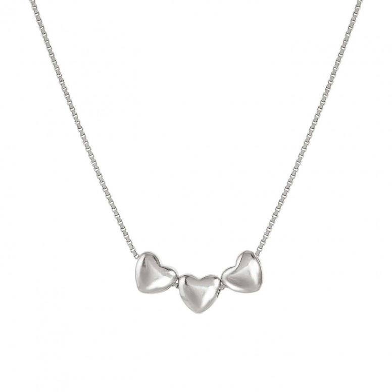 Armonica Silver Hearts Necklace