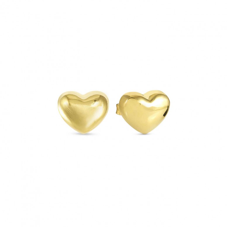 Pendientes Armonica Corazn Dorado