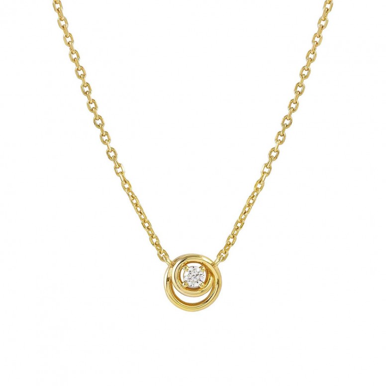 Cosmic Love Gold Necklace