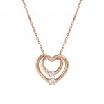 Collar Cosmic Love Corazn G Oro Rosa