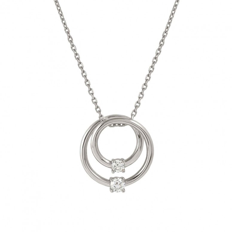 Cosmic Love G Silver Stone Necklace